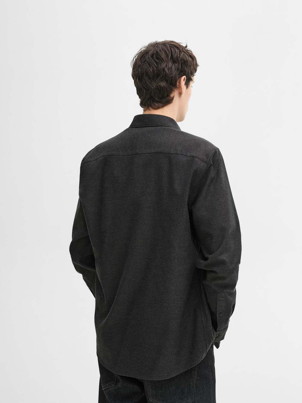 Massimo Dutti Рубашка из 100% хлопка, серый