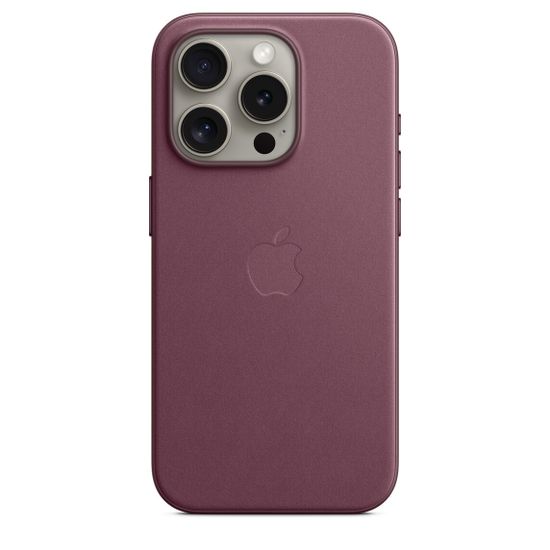 Apple FineWoven Case with MagSafe iPhone 15 Pro Mulberry (Розовый)