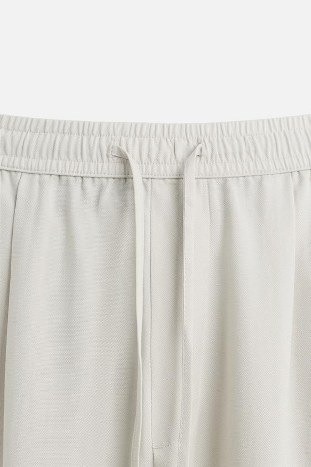 ZARA СТРУЯЩИЕСЯ БРЮКИ СВОБОДНОГО КРОЯ, ЦВЕТ ЛЬДА