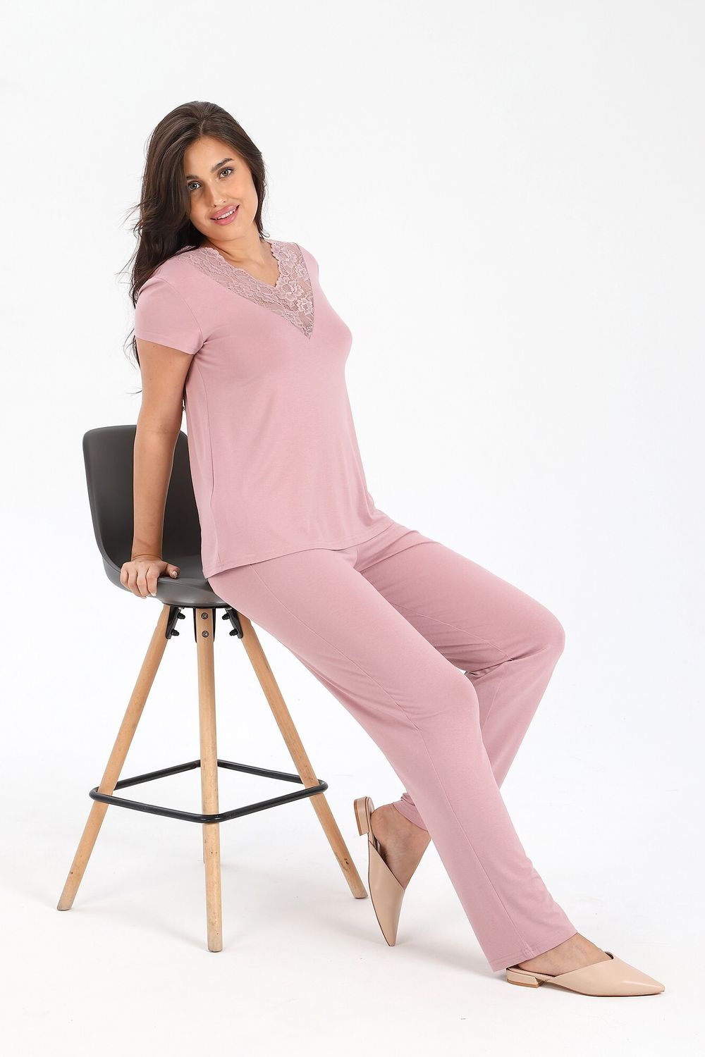 Пижама Селена-2 Виотекс ПУДРОВЫЙ