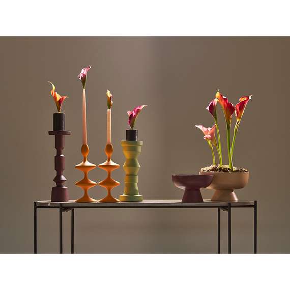 Блюдо на ножке vivlend, D21 см, сливовое