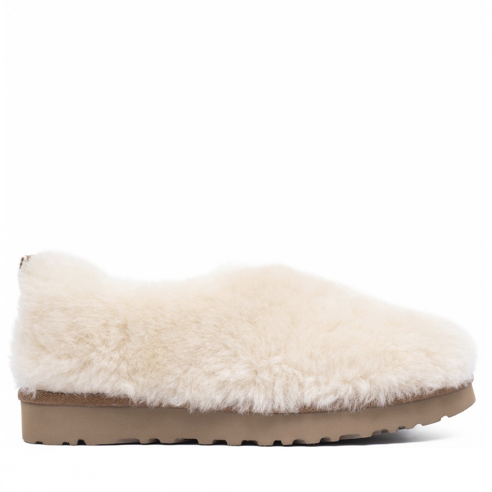 UGG Hailey Fluff Slippers Natural