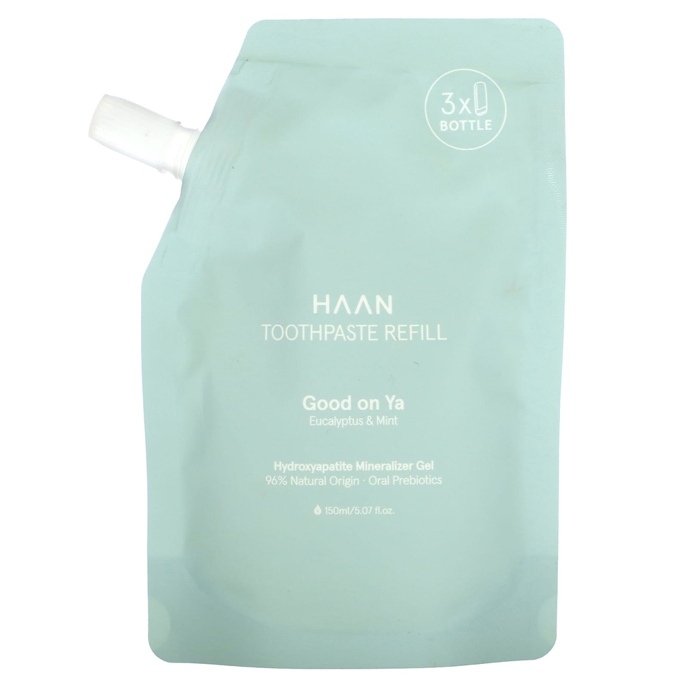 Haan, запасная часть зубной пасты, Good on Ya, эвкалипт и мята, 150 мл (5,07 жидк. унции)