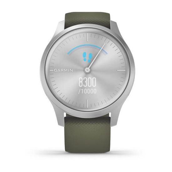 Умные часы Garmin Vívomove Style Silver - Moss Green 010-02240-21