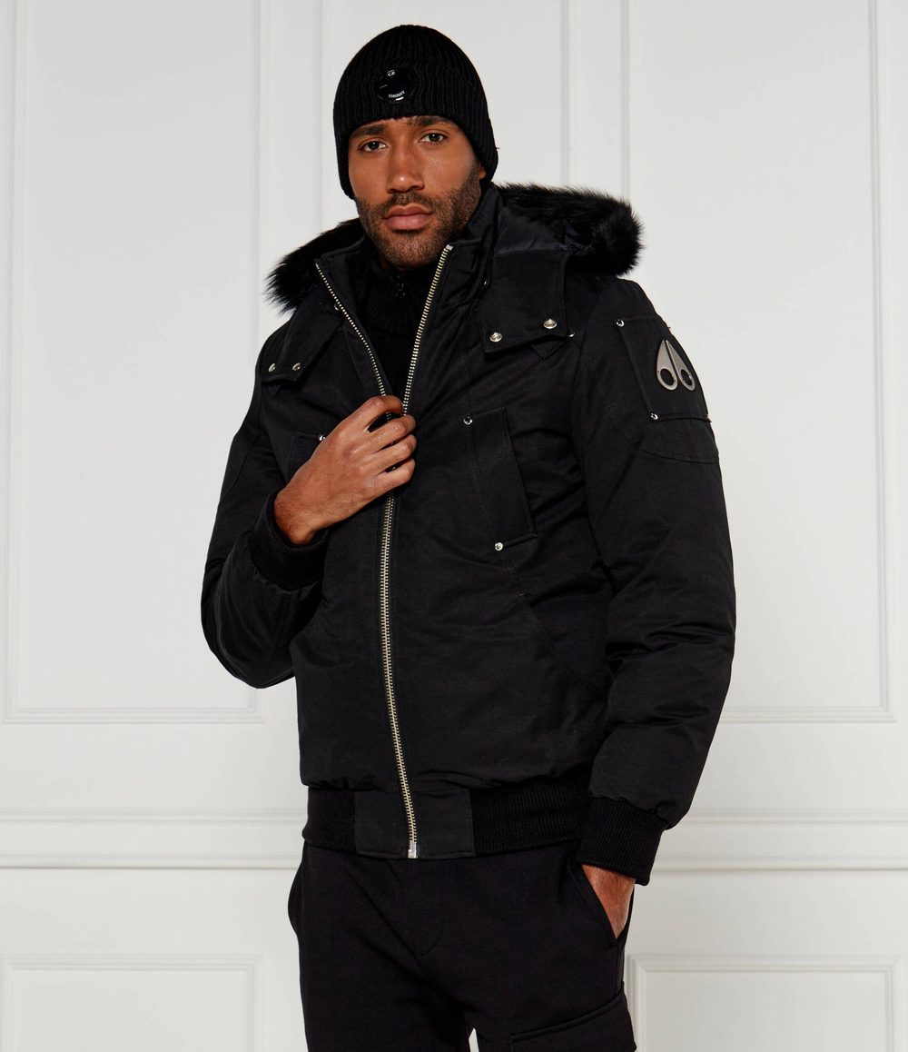 Пуховая куртка бомбер Moose Knuckles - черный(M32MB000SX)