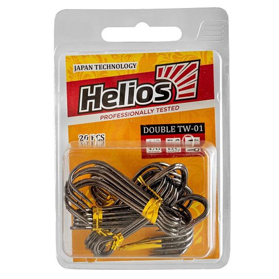 Крючок двойной TW-01 №4/0 цвет BC (20шт) Helios (HS-TW-01-4/0)