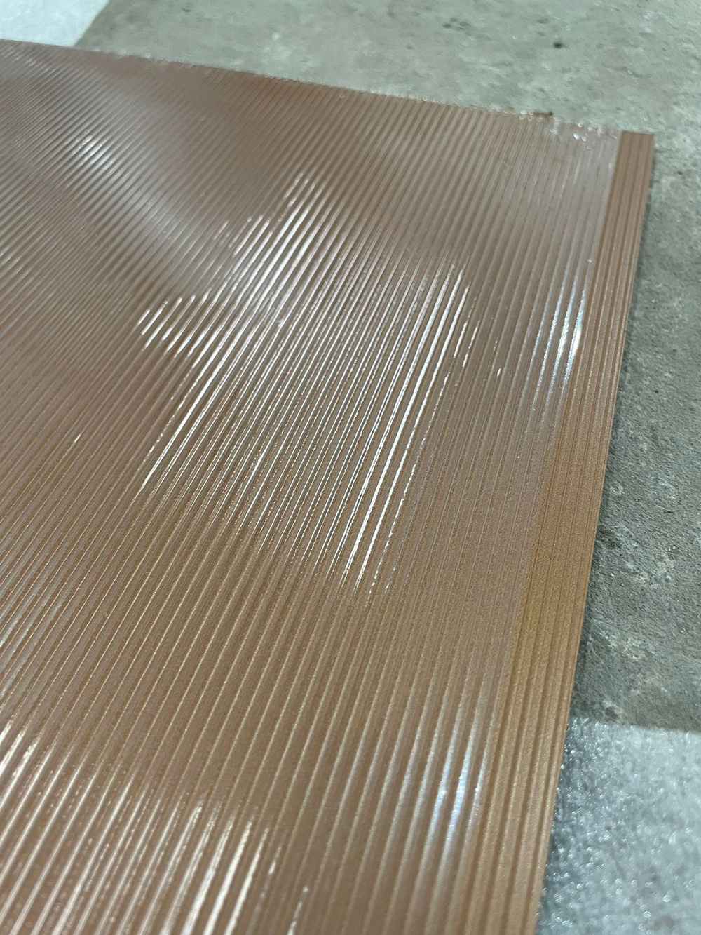 Бамбуковая панель "Ребристая бронза" / "Bronze" 5мм 3000х1220мм (брак)