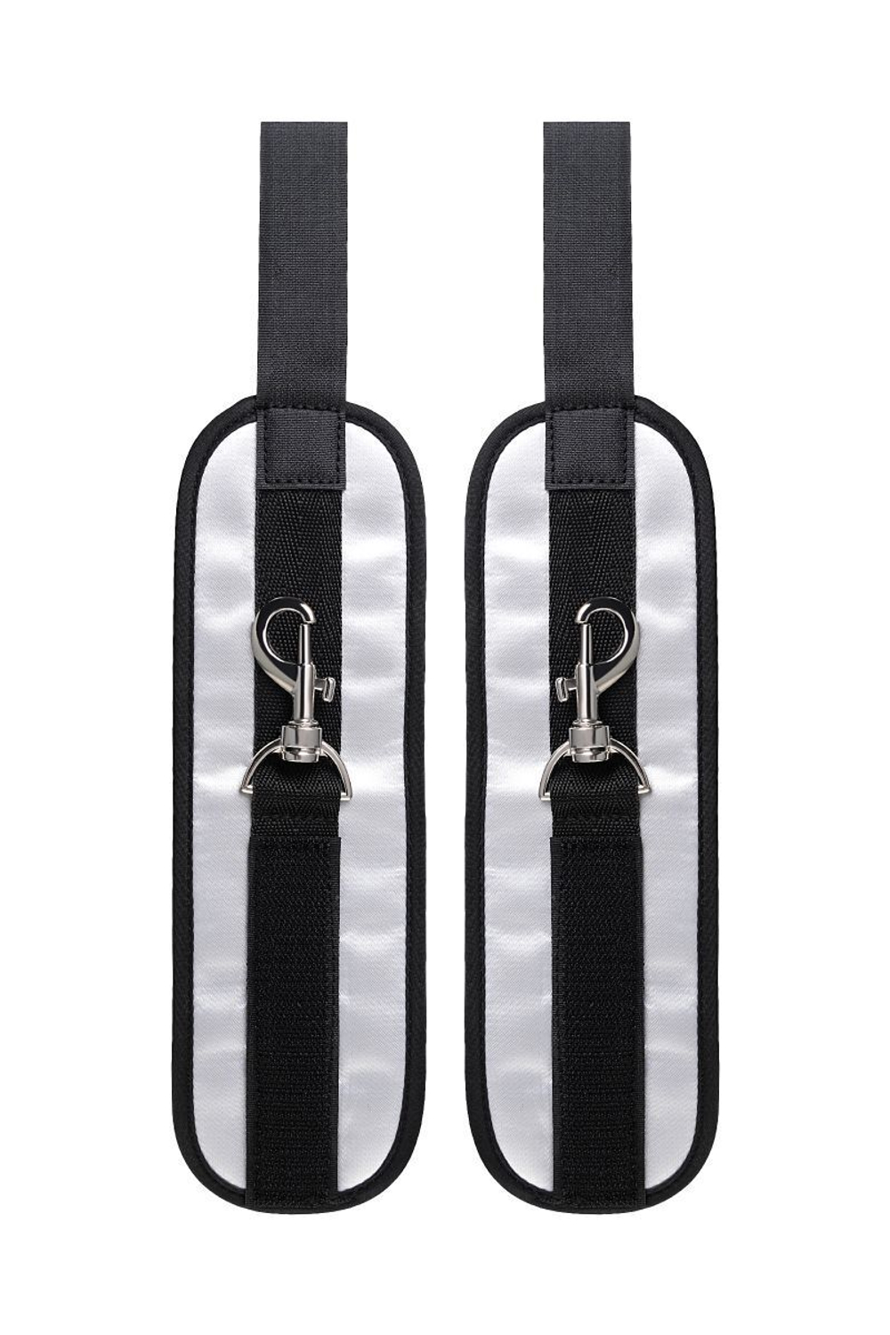 Черно-серебристые фиксаторы для рук на дверь Anonymo (Цвет: черный с серебристым)