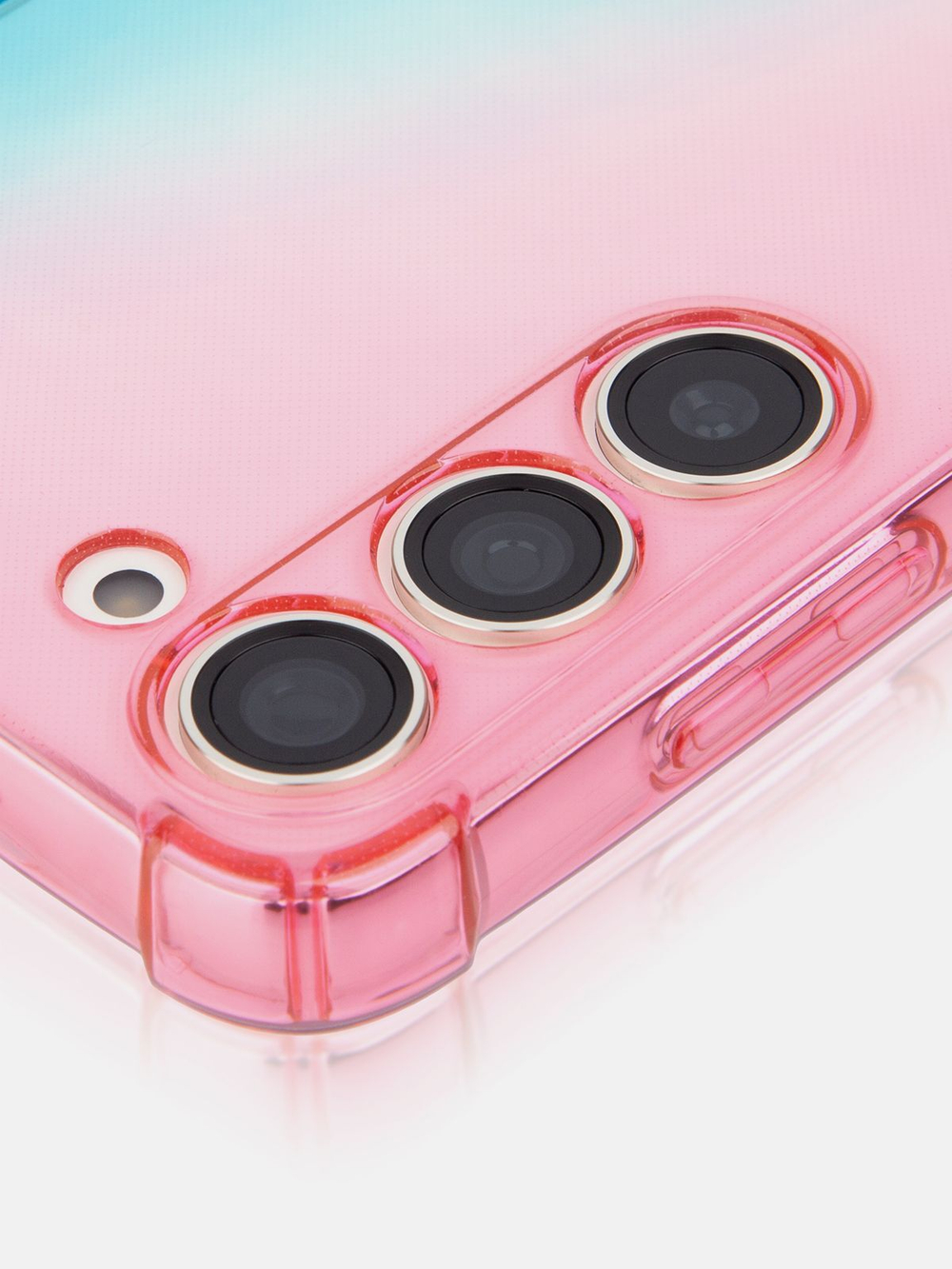 Чехол ROSCO для Samsung Galaxy S23 (арт.SS-S23-HARD-TPU-PINK-BLUE )