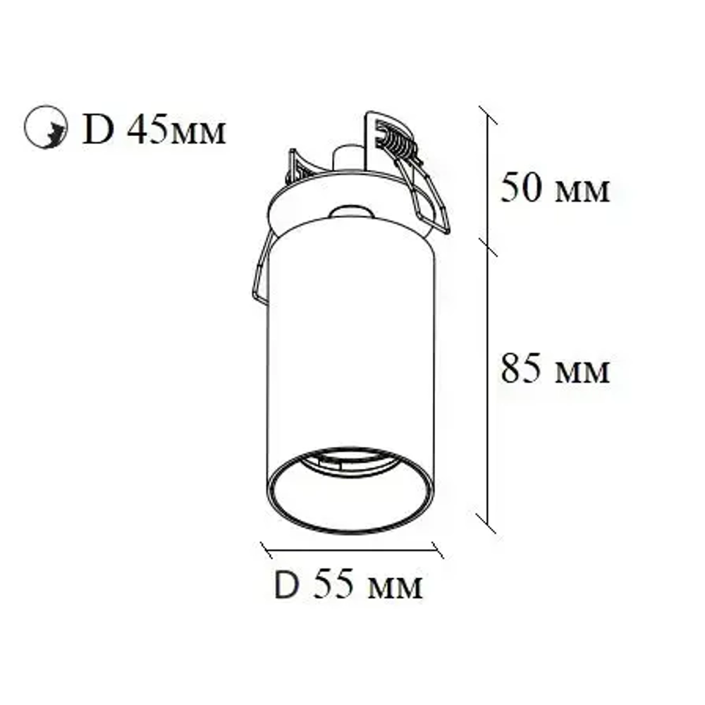MegaLed Светильник, GU10, 15 Вт