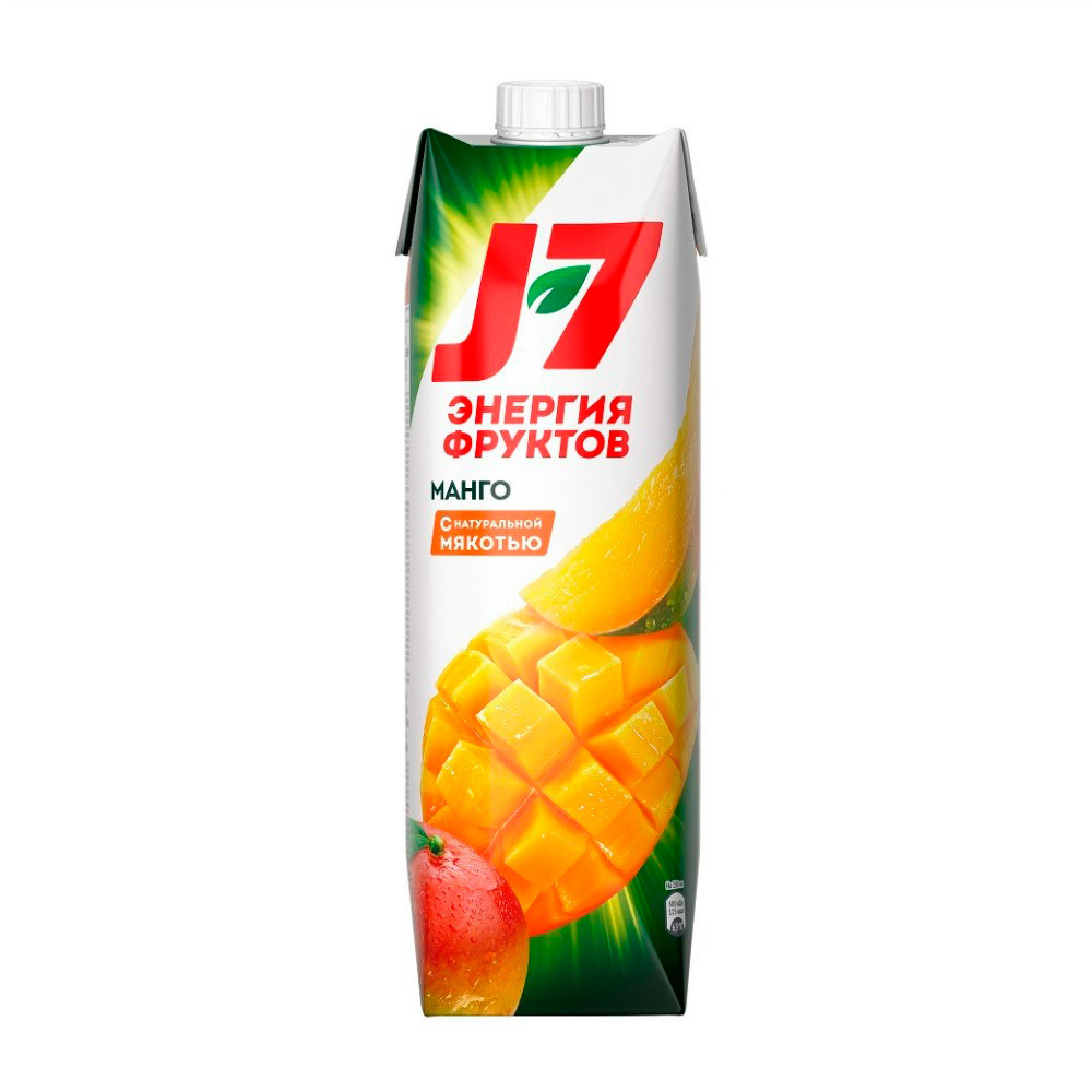 Нектар J7 Энергия фруктов Манго с мякотью 0,97л