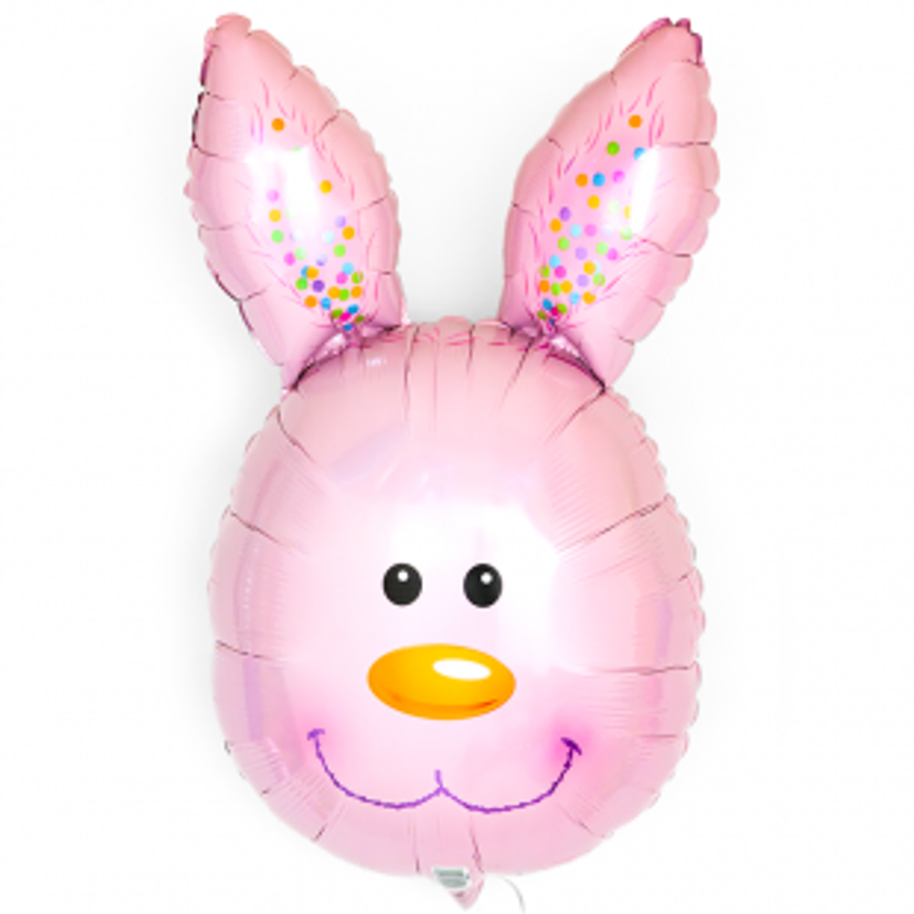 Фигура Заяц Розовый 30''/76 см шар фольга