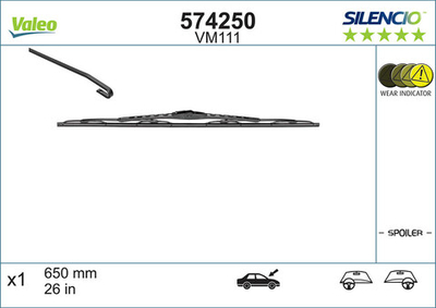VALEO - 574250-VAL - Wiper Blade