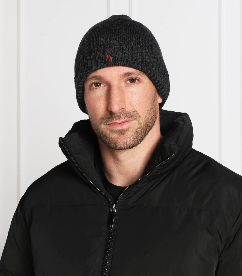 хлопковая шапка POLO RALPH LAUREN - графитовый(710886137)