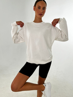 Свитшот женский оверсайз хлопок толстовка с начесом