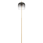 804718 Торшер CUPOLA LED 1х18W 900LM ЗОЛОТО/ДЫМЧАТЫЙ 3000K