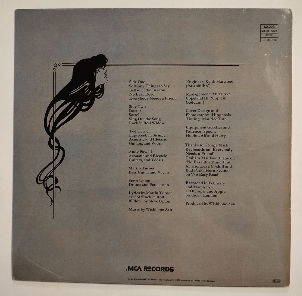 Винтажная виниловая пластинка LP Wishbone Ash Wishbone Four (Germany 1977)