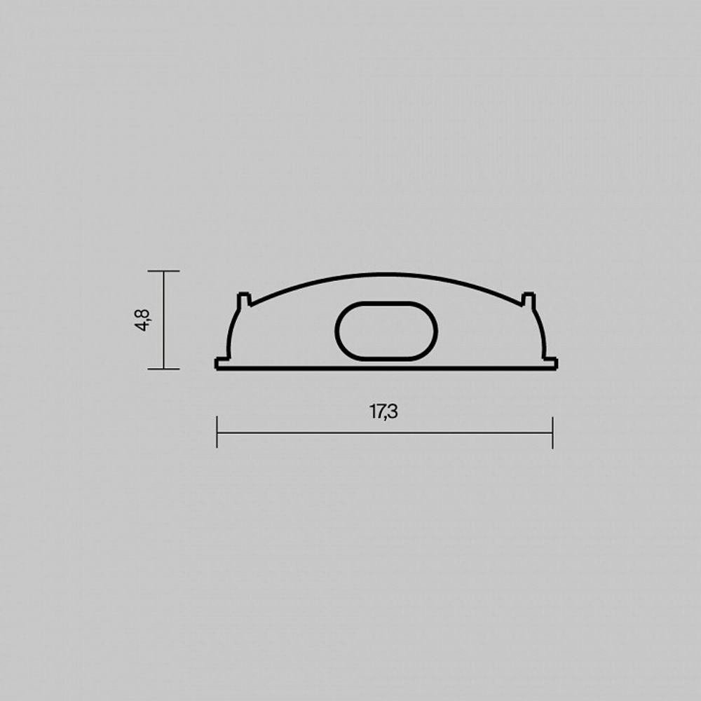 Заглушка для профиля Maytoni  642075