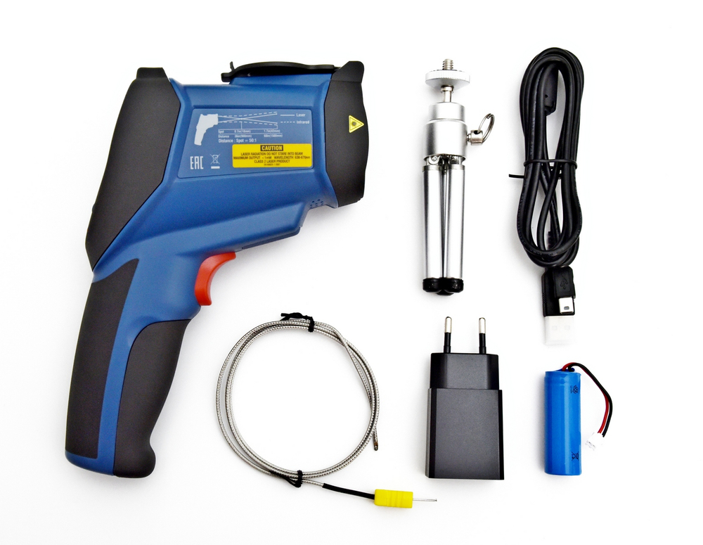 Профессиональный пирометр со встроенной камерой СЕМ DT-9862