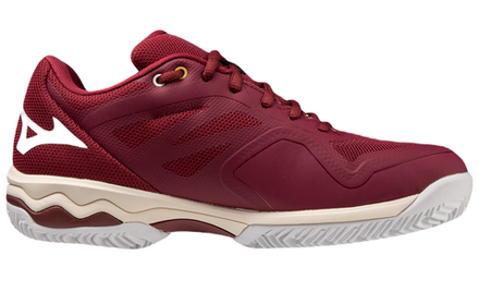 Женские Кроссовки теннисные Mizuno Wave Exceed Light CC - cabernet/white/papyrus