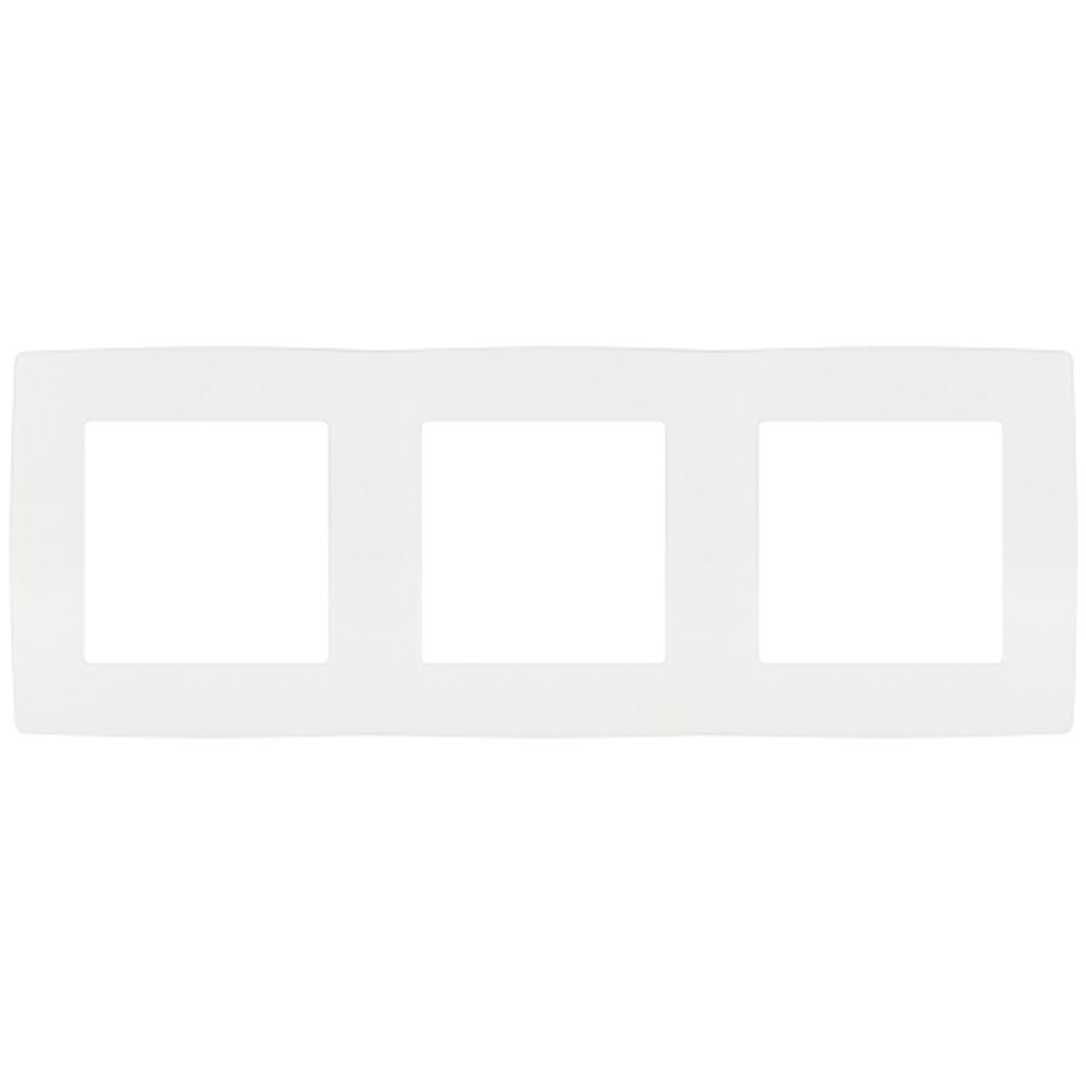 Рамка для розеток и выключателей ЭРА Серия 12 12-5003-01М на 3 поста, белый матовый