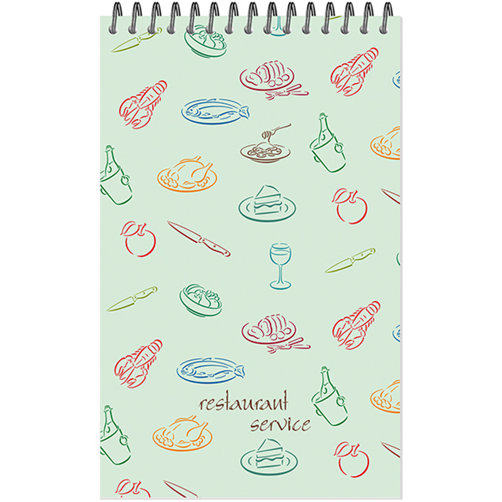 Блокнот формат А6 100 листов на металлическом гребне