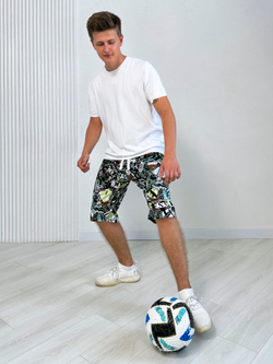 Шорты для мальчика подростковые "Буквы"