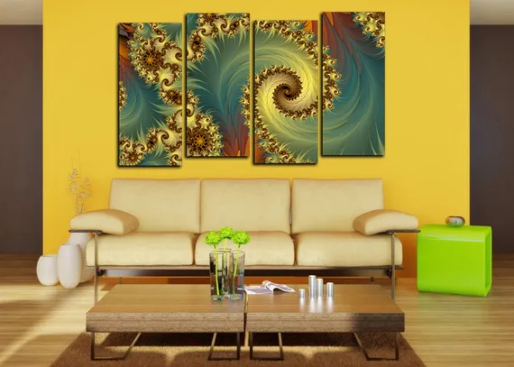 Модульная картина "Красочный хаос"