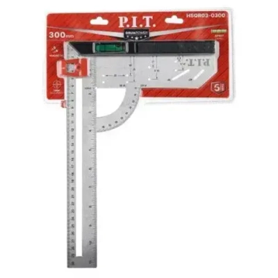 Разметочный угольник с магнитным уровнем P.I.T. HSQR03-0300