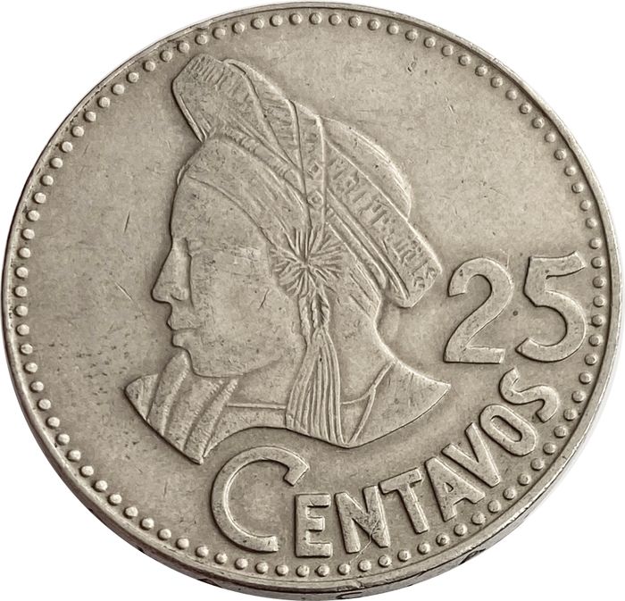 25 сентаво 1977-2000 Гватемала
