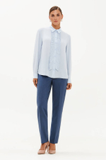 23384 Блузка женская (голубой)