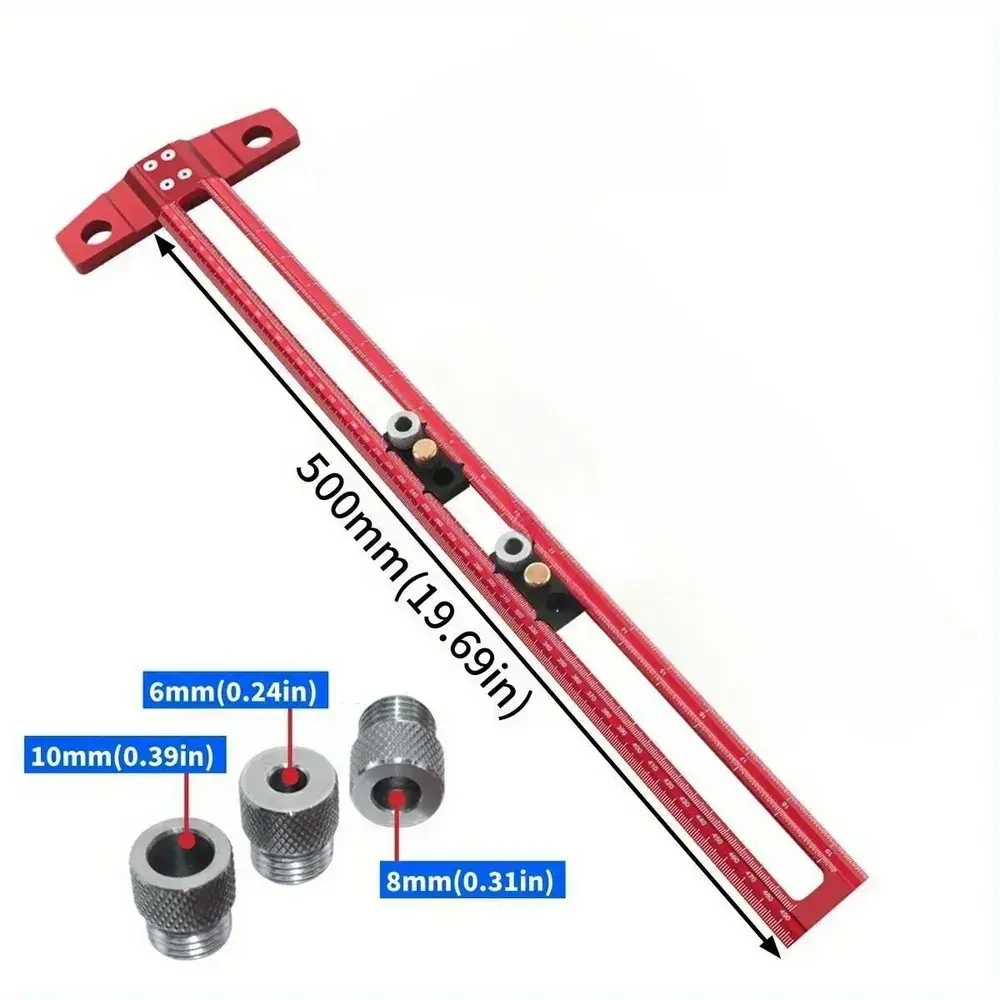 FNICEL Линейка/угольник 500мм, Алюминий