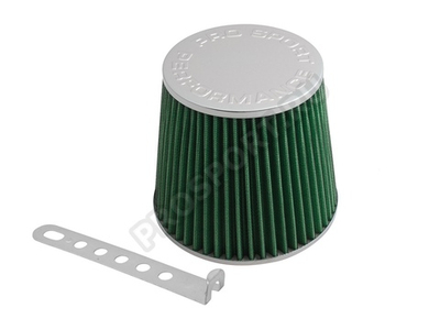Фильтр воздушный нулевого сопротивления Sport FLOW, зеленый/хром,  закрытый D70мм