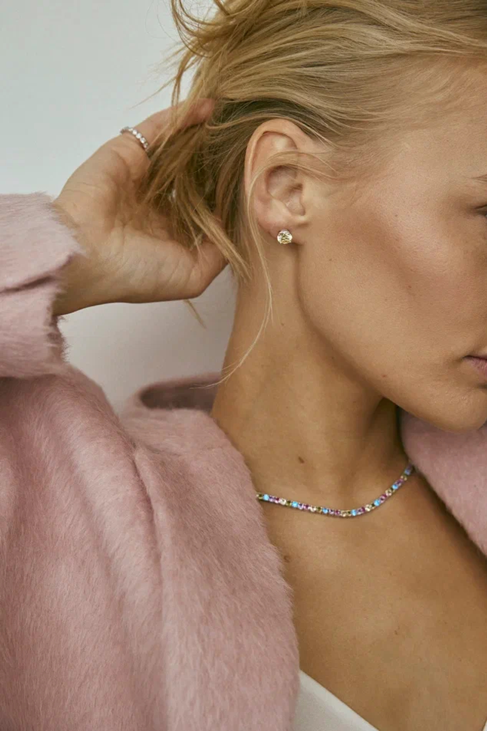 Серьги пусеты Light Yellow M