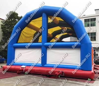 Коммерческий надувной батут "Сказочный комплекс" с крышей 2, 12,8*8*6 м