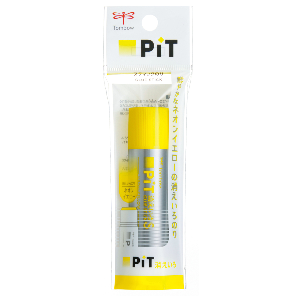 Клей-карандаш Tombow PiT KIEIRO S Neon Yellow Silver 1P