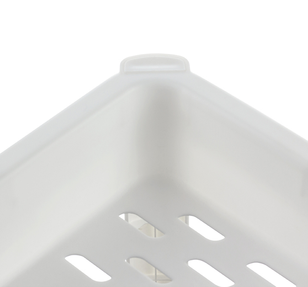 Этажерка узкая на колесах (3 секции) 530x170x140 полки с бортиками М2704