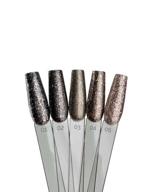 Гель-лак Искорка темное золото 04 Pink House 10мл