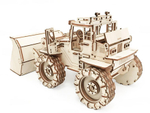 Конструктор 3D деревянный подвижный Lemmo Трактор Бульдог