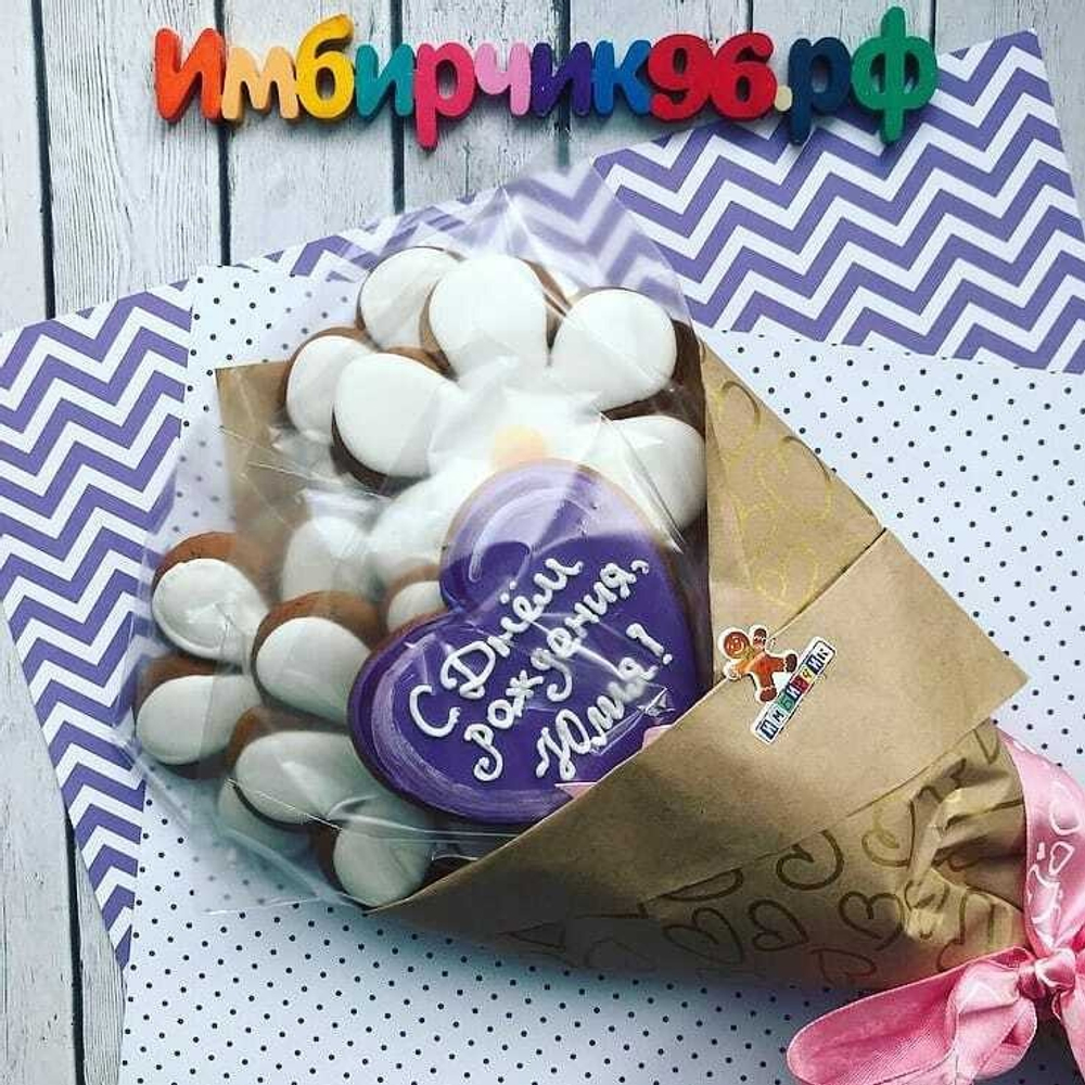 Имбирные пряники цветы