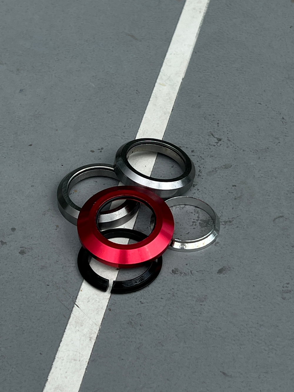 Рулевая колонка Fahrenheit F-01 интегрированная, красный