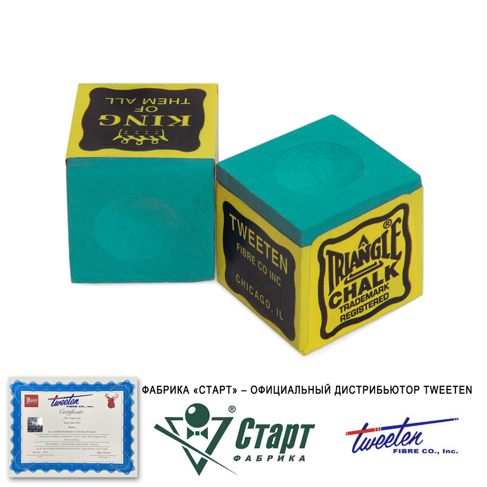 Мел Tweeten Triangle зеленый (144 шт)