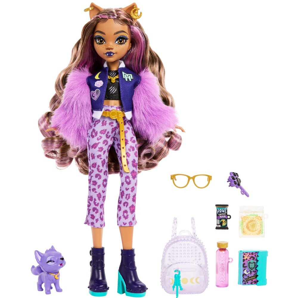 Monster High - базовая кукла Clawdeen Wolf + питомец HRP65 / артикул   HPD53 HRP65  / GTIN 194735183579
