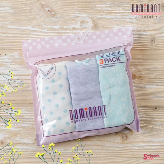 Трусики женские DOMINANT 55000-195, FULL BRIEF, 3 шт. в уп.