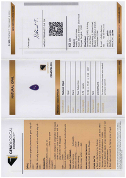 Опал (груша кабошон 17.34 x 11.07 х 7.53 мм)