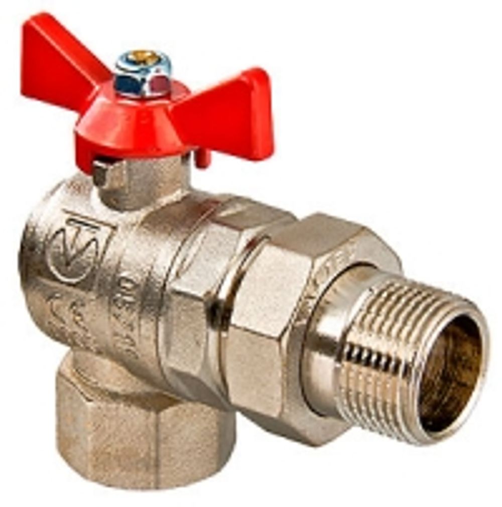 Кран шаров. BASE 1/2" с америк. угл. баб. VALTEC