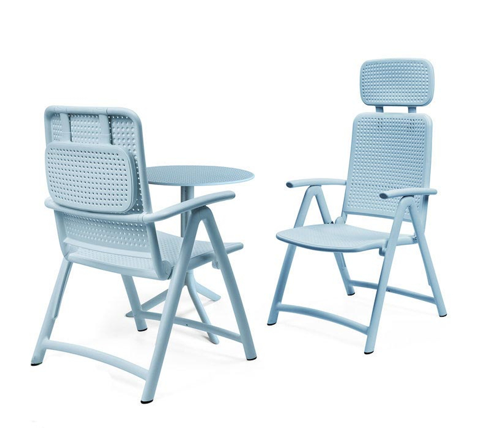 Стол пластиковый обеденный Nardi Step + Step Mini, голубой