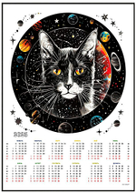 Кот утверждает (одобряет)! Календарь-постер А1 в алюминиевой раме на 2025 год