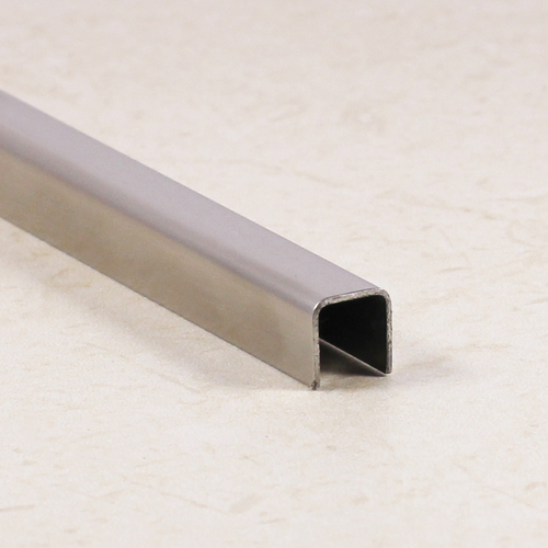 П - образный профиль из нержавеющей стали SU101 глянец 2700 мм