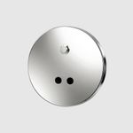 Смыв сенсорный/с кнопкой встраиваемый для унитаза алюминий NOFER 07292.B глянцевый